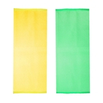 Verde longo Nylon esfoliante esfregue o corpo de pano de banho toalha de banho verde+Longo Nylon Esfoliante Esfoliante Lavagem Corpo Corpo Chuveiro Toalha de Banho Amarelo