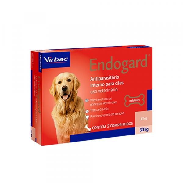 Vermífugo Endogard Cães 30kg - 2 Comprimidos - Virbac