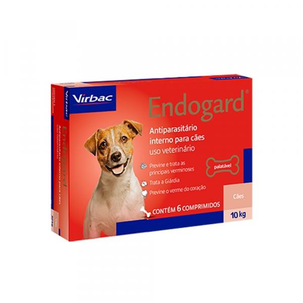 Vermífugo Endogard Cães Até 10kg - 6 Comprimidos - Virbac