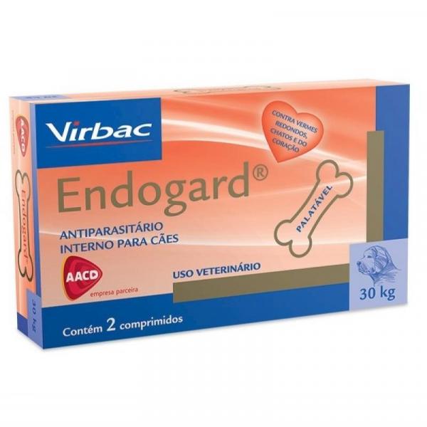 Vermifugo Endogard para Caes 30kg (2 Comprimidos) - Virbac
