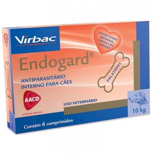Vermifugo Endogard para Caes 10kg (6 Comprimidos) - Virbac