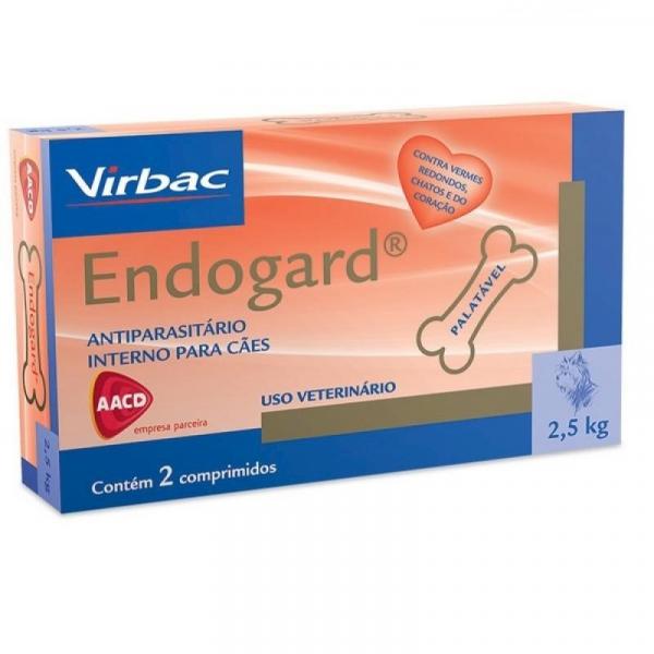 Vermifugo Endogard para Caes 2,5kg (2 Comprimidos) - Virbac
