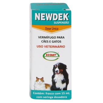 Vermífugo Newdek Suspensão Ecovet 15ml