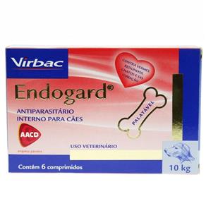 Vermífugo Virbac Endogard Até 10kg - 6 Comprimidos