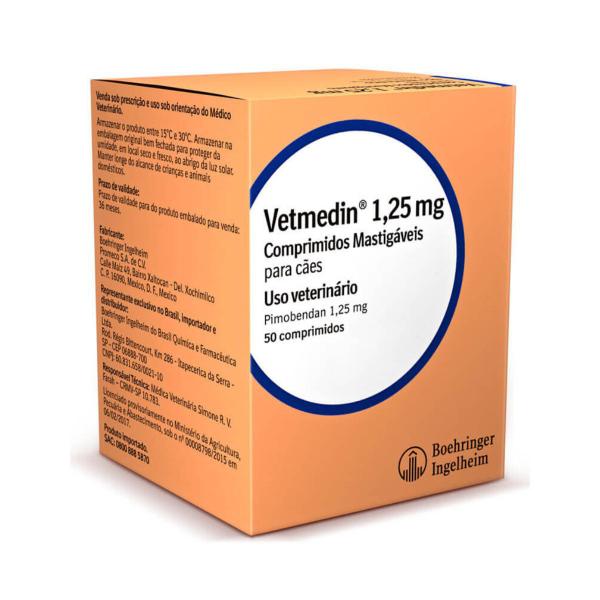 Vetmedin 1.25mg C/ 50 Comprimidos - Boehringer Ingelheim