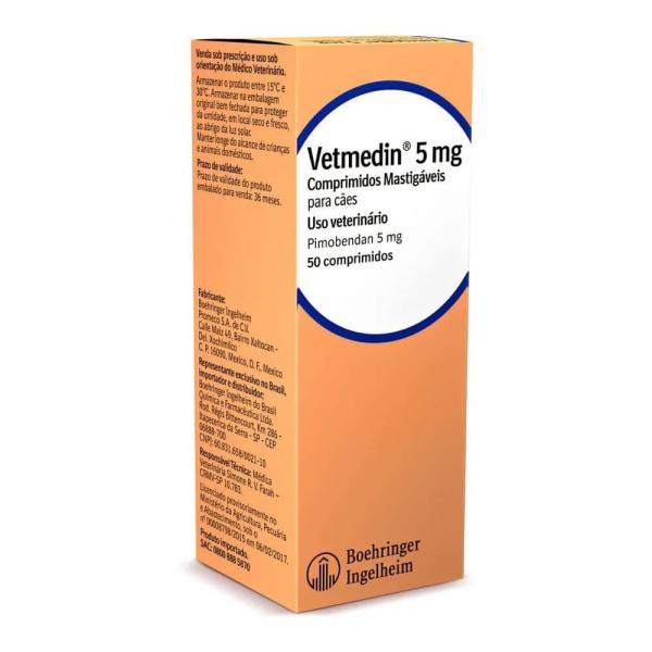 Vetmedin 5 Mg Boehringer com 50 Comprimidos - Boehringer Ingelheim