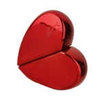 Viagem Candy Heart Shape Perfume Atomizer Recarregável Spray Garrafas 25ml Vermelho