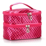 Viagem de Higiene Pessoal Beleza Cosmetic Bag Makeup Storage Case Zipper Bag Handbag