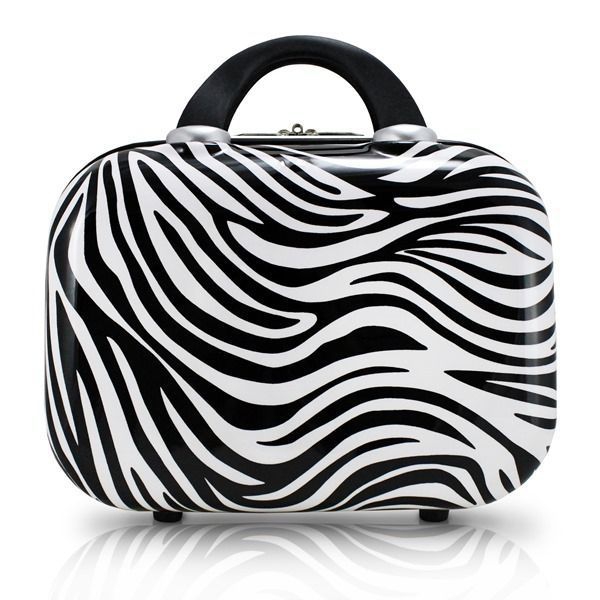 (VIAGEM) Frasqueira Rígida de Viagem Zebra ABS - Jacki Design