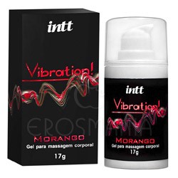 Vibration Morango - Vibrador Líquido para Sexo Oral - Intt