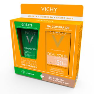 Vichy Ideal Soleil Kit - Protetor Solar + Gel de Limpeza Kit