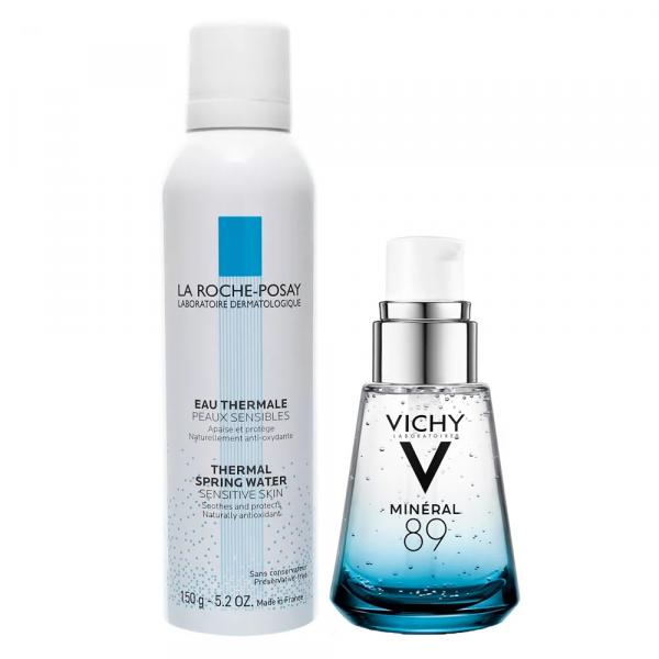 Vichy + La Roche-Posay Kit - Mineral 89 + Água Thermal