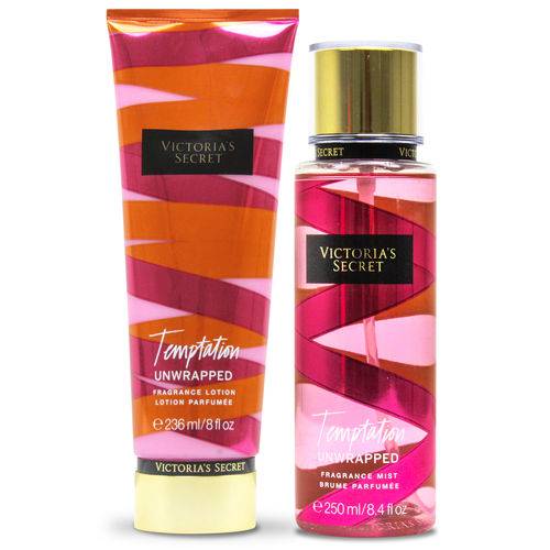 Victoria's Secret Kit Temptation Creme Hidratante 236ml + Body Splash 250ml