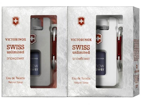 Victorinox Swiss Unlimited Snowpower Perfume - Masculino 30ml + Perfume Feminino 30 Ml