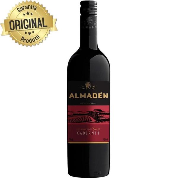 Vinho Nacional Tinto Suave Cabernet Sauvignon Garrafa 750ml - Almadén