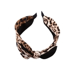 Vintage Leopard Print Bowknot Mulheres Headband Hoop Party Club Headwear Decoração