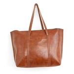 Vintage pele óleo 4PCS Composto Feminino Mulheres sacos de couro PU Handbag Pendão