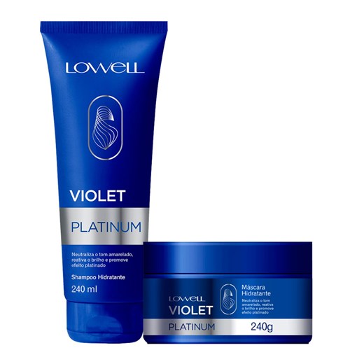 Violet Platinum Lowell Kit Shampoo e Máscara 2x240ml