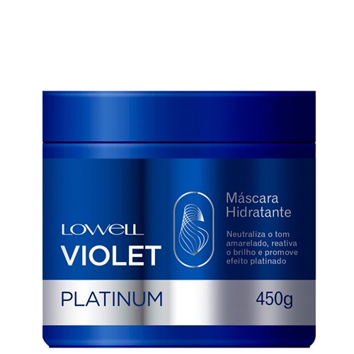 Violet Platinum Máscara Lowell Loiro Hidratado e Matizado 450g