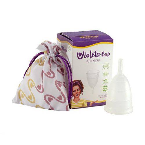 Violeta Cup Coletor Menstrual Transparente Tipo B