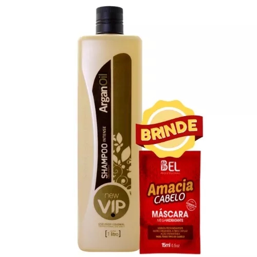 Vip Argan Oil Shampoo Antiresíduos 1L - New Vip
