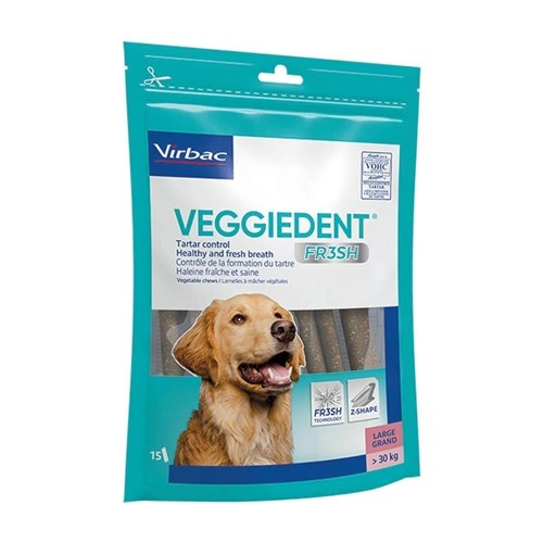 Virbac Veggie Dent Fr3Sh para Cães Grandes - 15Uni