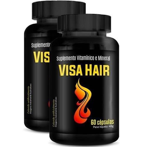 Visa Hair (Viva Hair) - 60 Cápsulas - Promoção 2 Unidades - Intlab