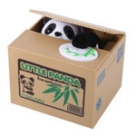 Viskey bonito que rouba o dinheiro Box Cat Coin Piggy Bank, Panda Children's toy