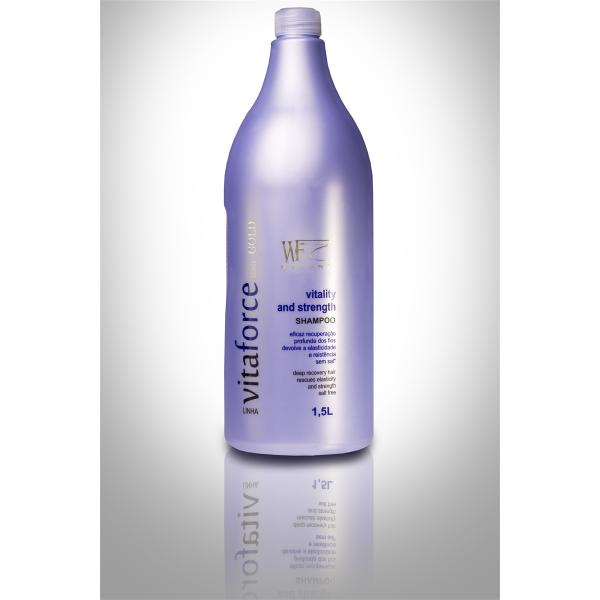Vitaforce - Shampoo Vitality And Strength Wf Cosmeticos 1,5l - Wf Cosméticos