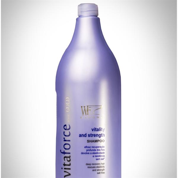 Vitaforce - Shampoo Vitality And Strength Wf Cosmeticos 1l - Wf Cosméticos