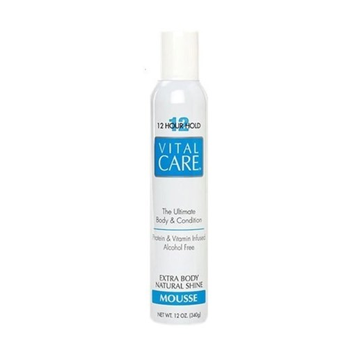 Vital Care - Mousse Extra Body Natural Shine 12 Horas - 340G
