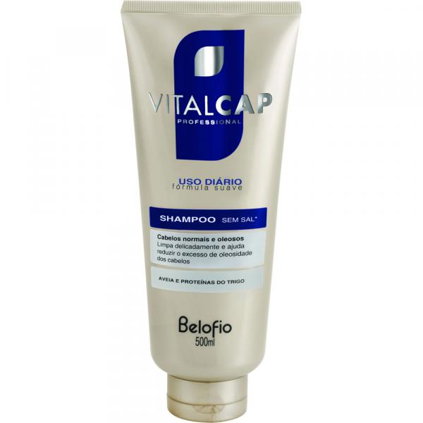 Vitalcap Shampoo Uso Diário Fórmula Suave Aveia e Proteínas do Trigo 500ml - Belofio