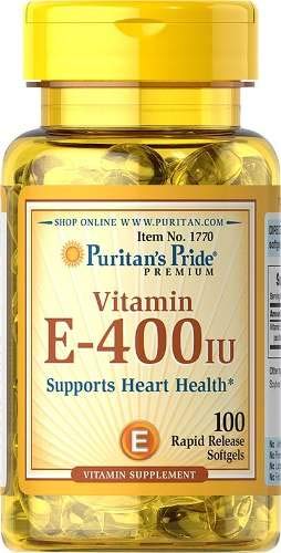 Vitamin e 400 Ui Puritan´s Pride - 100 Softgels