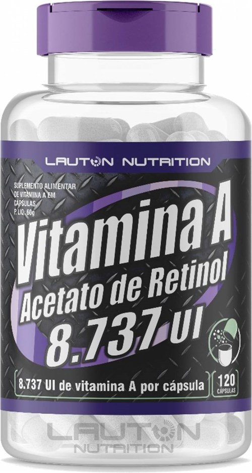 Vitamina a Acetato de Retinol 120 Capsulas Lauton