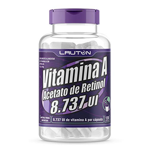 Vitamina a Acetato de Retinol 120 Capsulas Lauton