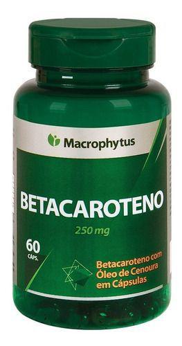 Vitamina a Betacaroteno Softgel 250mg 60 Capsulas - Macrophytus