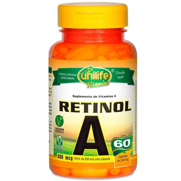 Vitamina a Retinol 60 Cápsulas Unilife