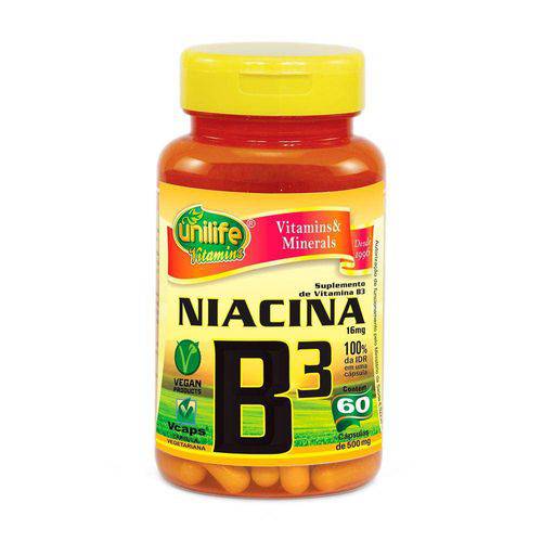 Vitamina B3 Niacina 60 Capsulas