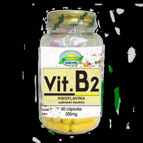 Vitamina B2 (Riboflavina) - 60 Cápsulas 550mg