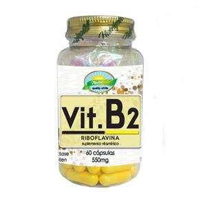 Vitamina B2 Riboflavina 60 Cápsulas