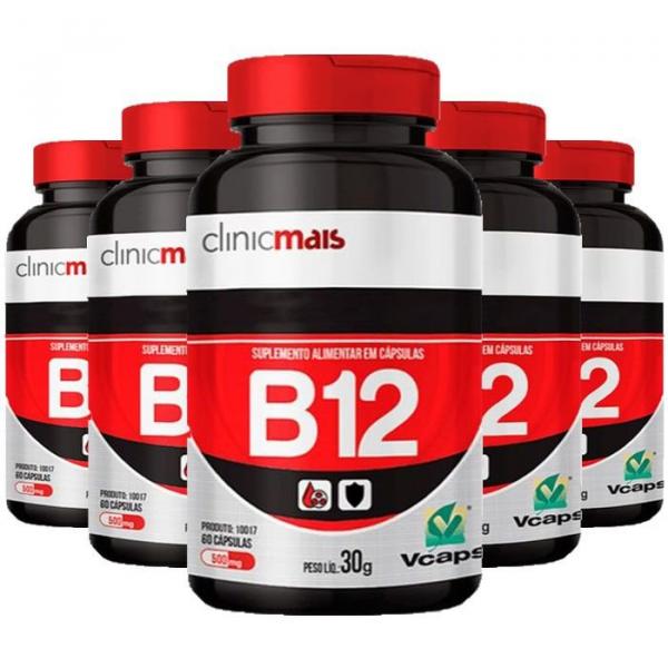 Vitamina B12 - 5 Unidades de 60 Cápsulas - Clinic Mais