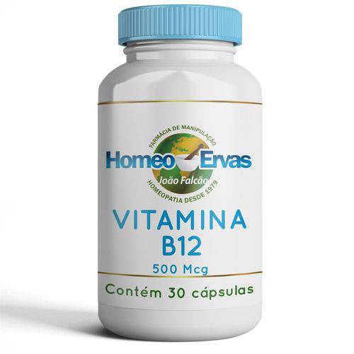 Vitamina B12 500Mcg - 30 CÁPSULAS