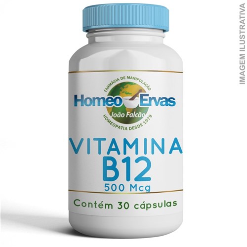 Vitamina B12 500Mcg - 30 Cápsulas
