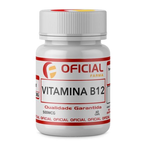 Vitamina B12 500Mcg 60 Cápsulas