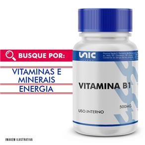 Vitamina B1 500mg 50 Caps Unicpharma