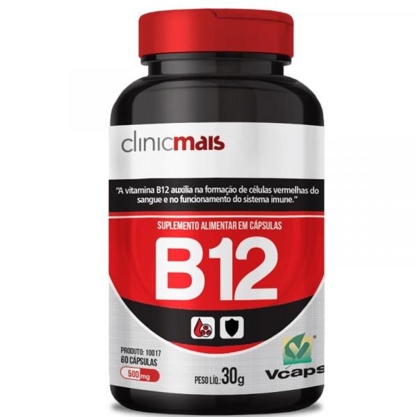 Vitamina B12 500mg Chá Mais 60 Cápsulas