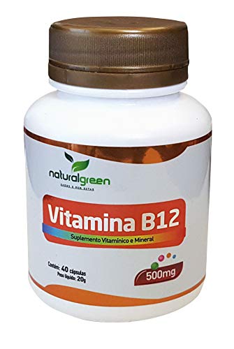 Vitamina B12 500mg com 40 Cápsulas