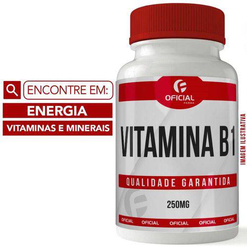 Vitamina B1 250mg 100 Cápsulas - Of