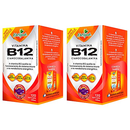 Vitamina B12 Cianocobalamina - 2x 120 Cápsulas - Katigua
