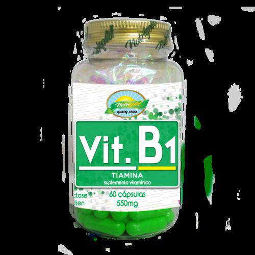 Vitamina B1 (Tiamina) - 60 Cápsulas 550mg